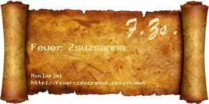 Feuer Zsuzsanna névjegykártya